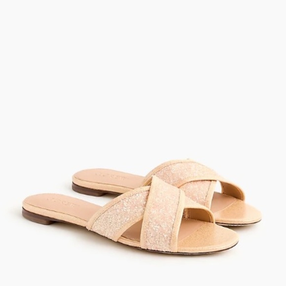 J. Crew Shoes - Glitter Cora Crisscross Sandals